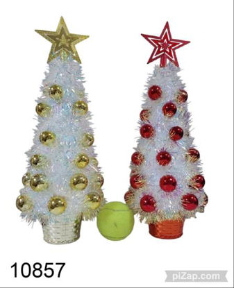 Imagen de ARBOLITO DE MESA C/ BOLAS Y ESTRELLA 40 CM 9.25